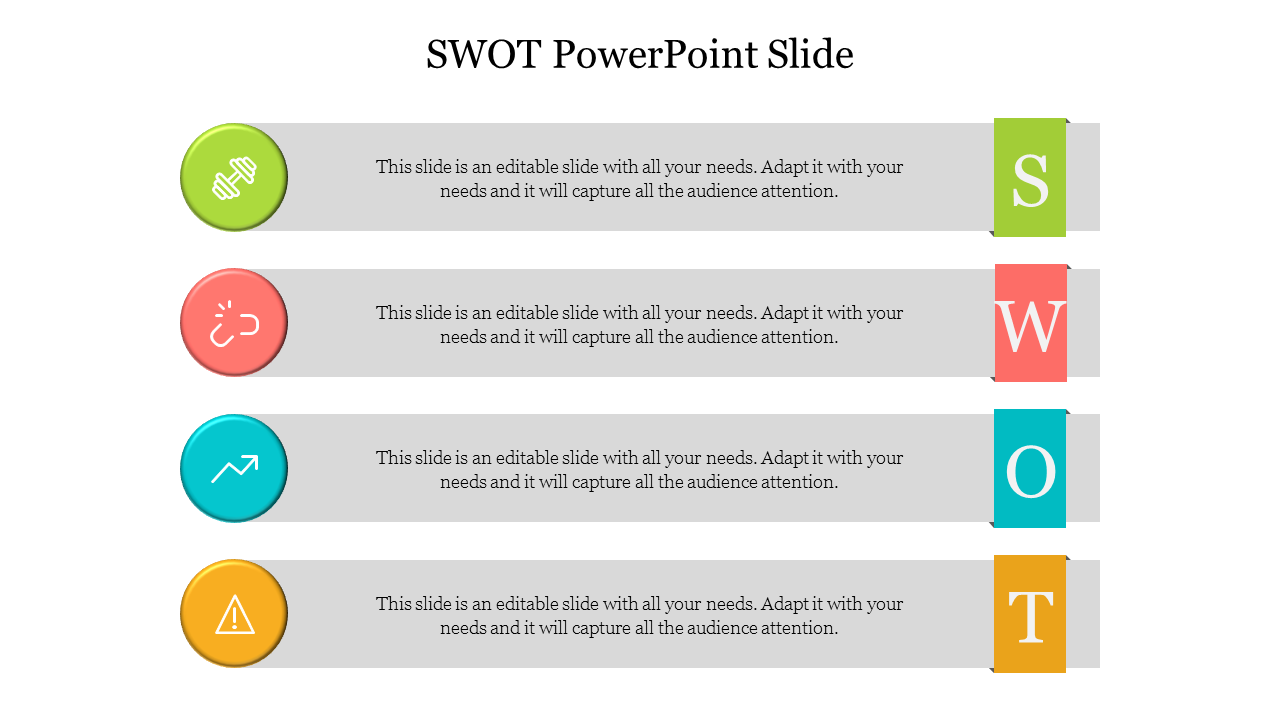 Stunning Swot PowerPoint Slide Design presentation